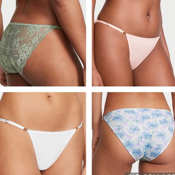 NWT Victorias Secret FOUR Adjustable String Bikini Panties, Size Medium! - Picture 1 of 16